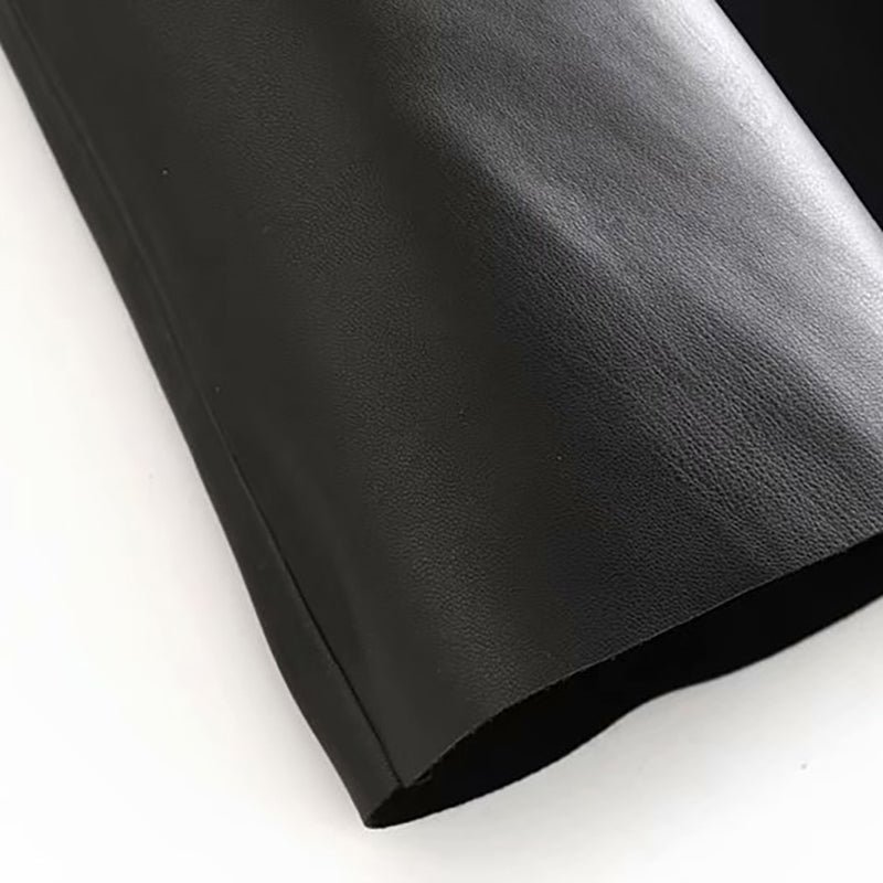 Юбка из искусственной кожи с поясом