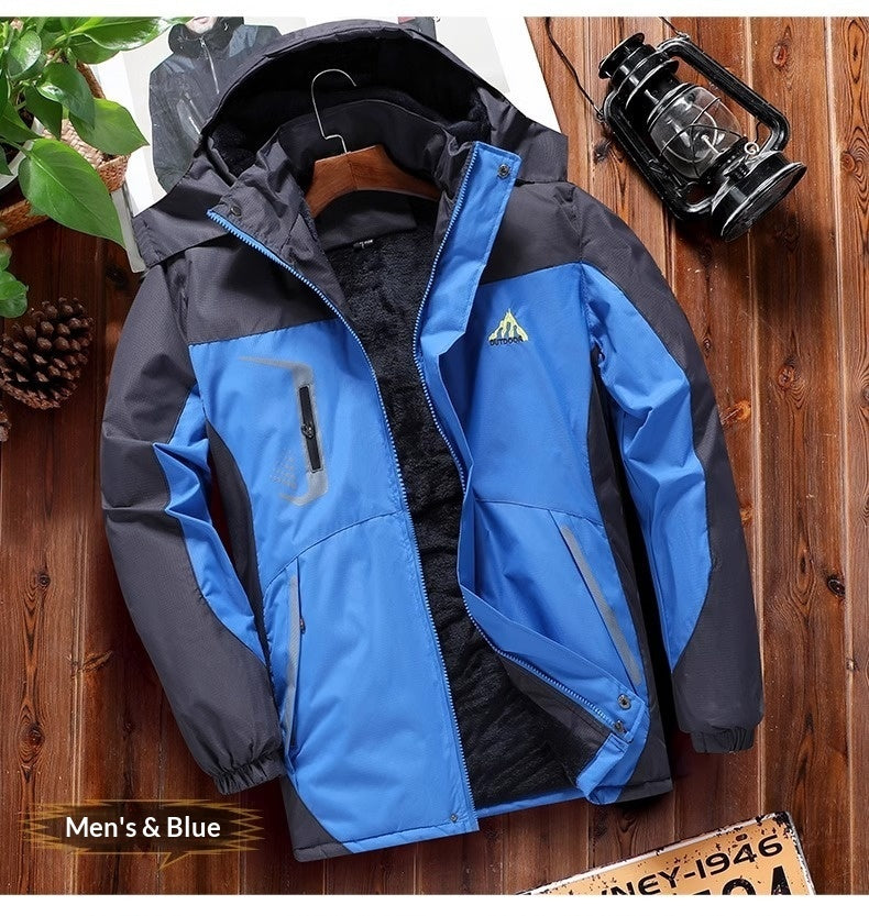 Fleece-lined Heavyweight Cotton Coat For Cold Weather And Warmth