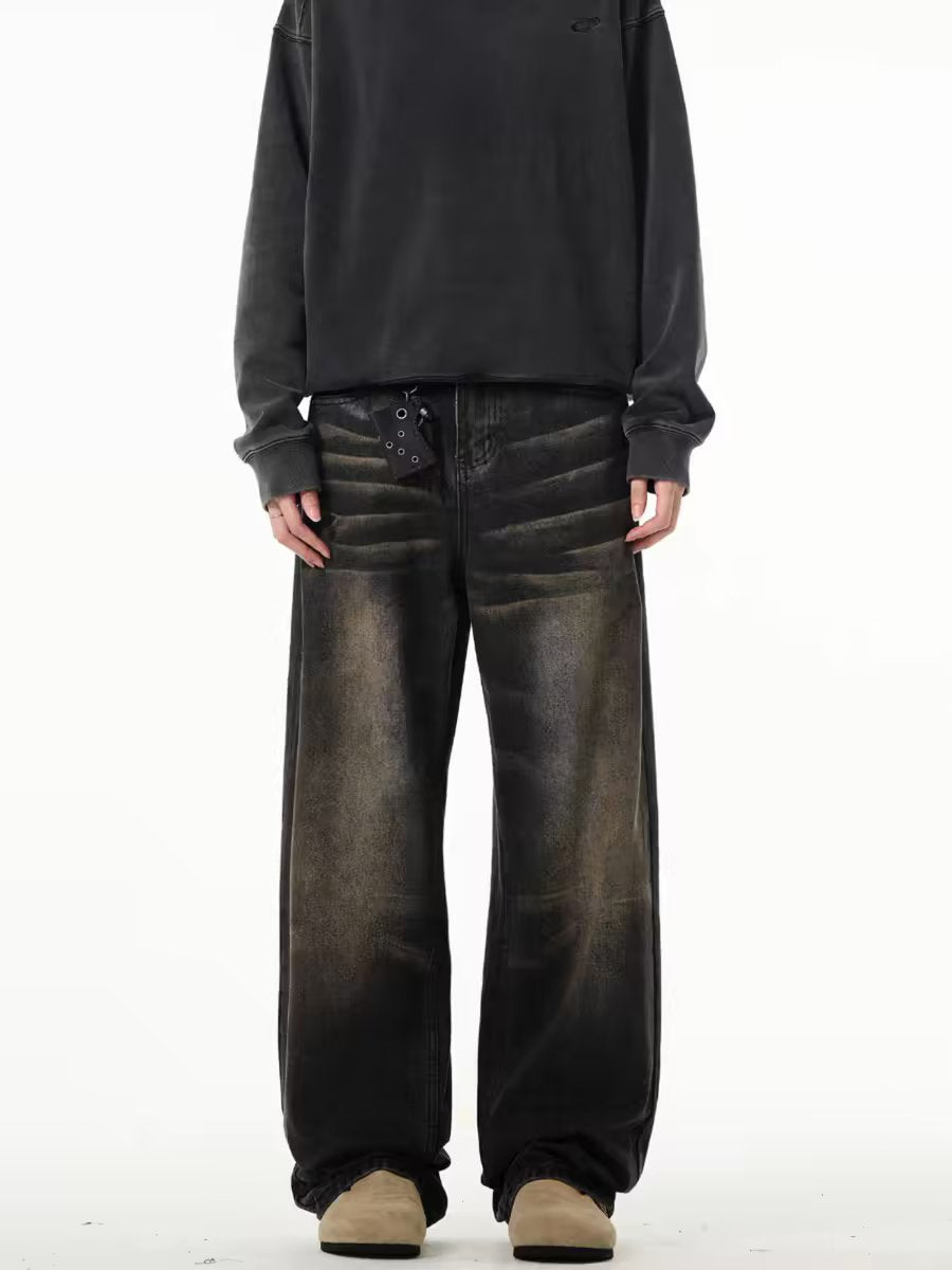 Мужские джинсы прямого кроя в стиле ретро «Американская пустошь»