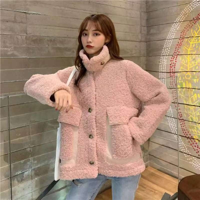 Womens All-in-One Shearling And Fur Versatile Jacket