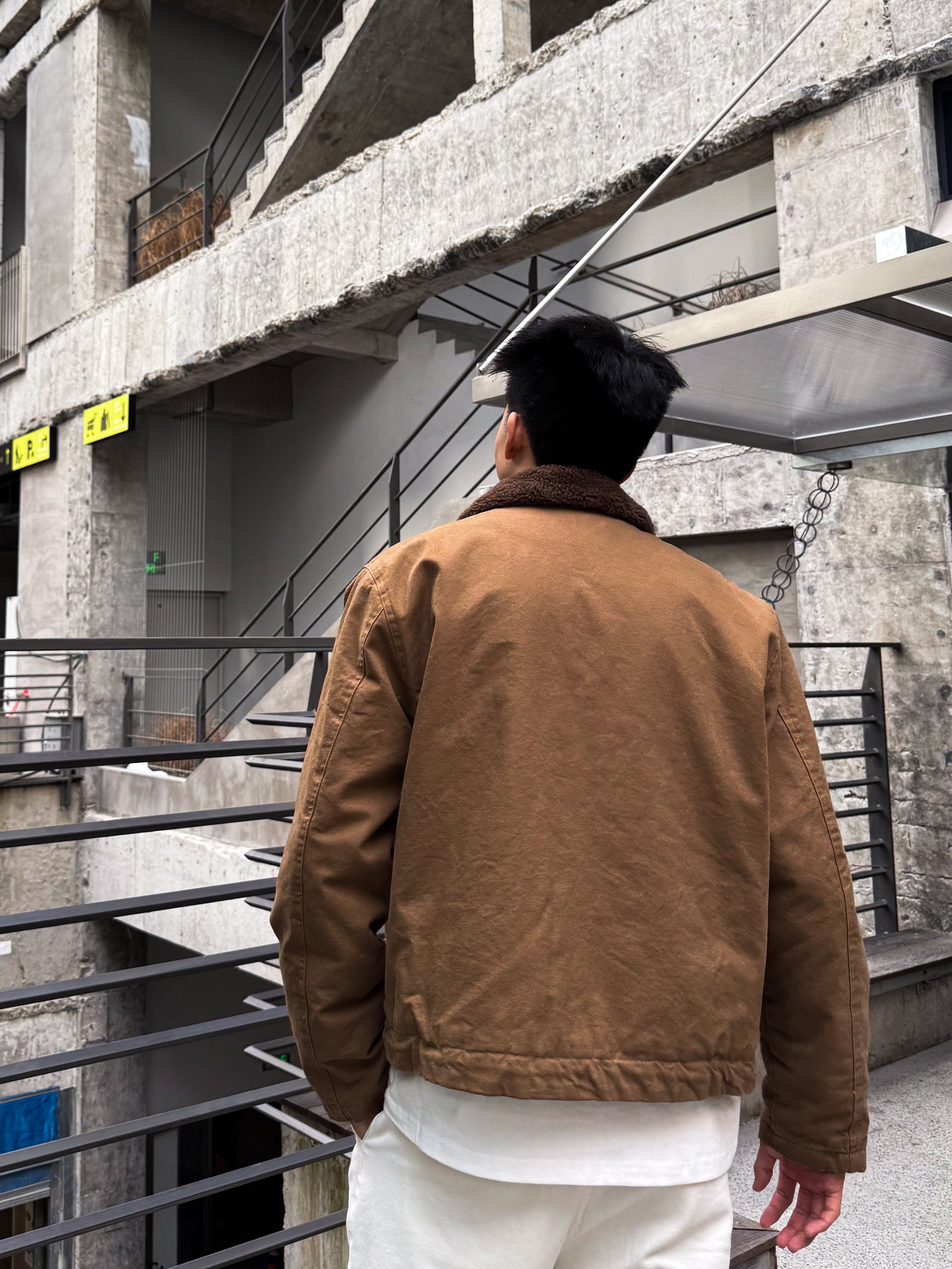 Winter Thick Cotton With Added Velvet For Men's Short Jacket