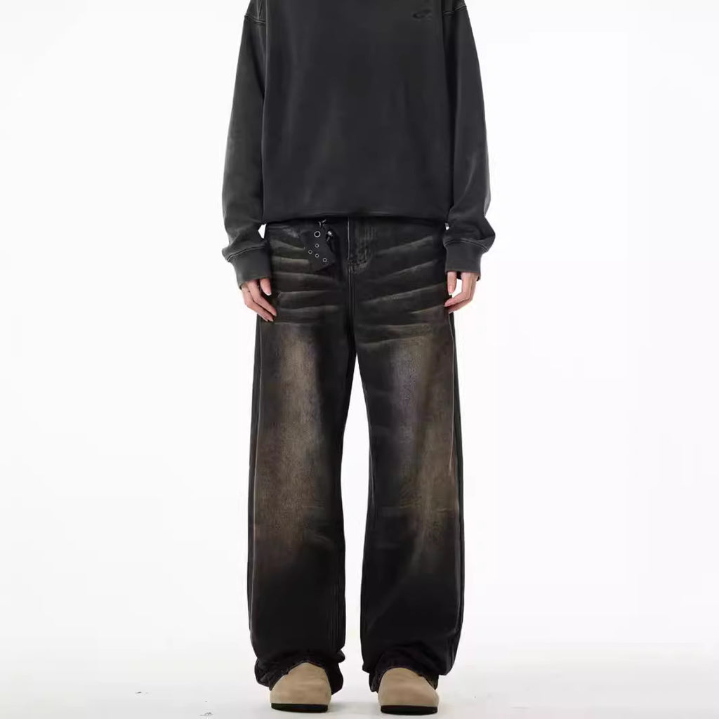 Мужские джинсы прямого кроя в стиле ретро «Американская пустошь»