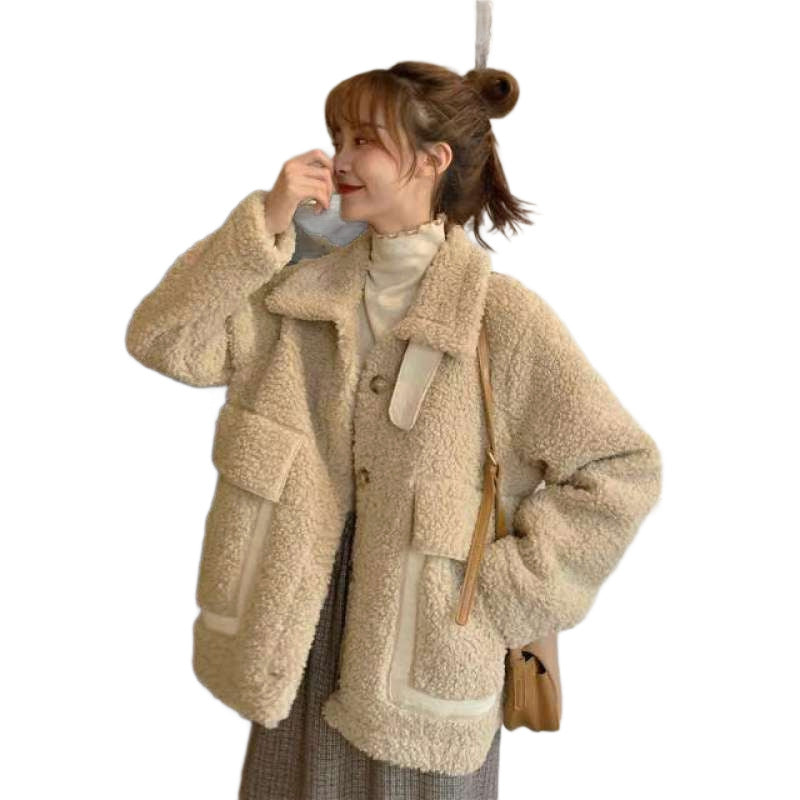 Women's All-in-One Shearling And Fur Versatile Jacket