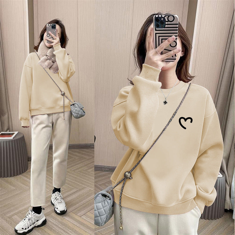 Осенне-зимний утолщенный безрукавный топ свободного кроя с длинными рукавами в европейском стиле