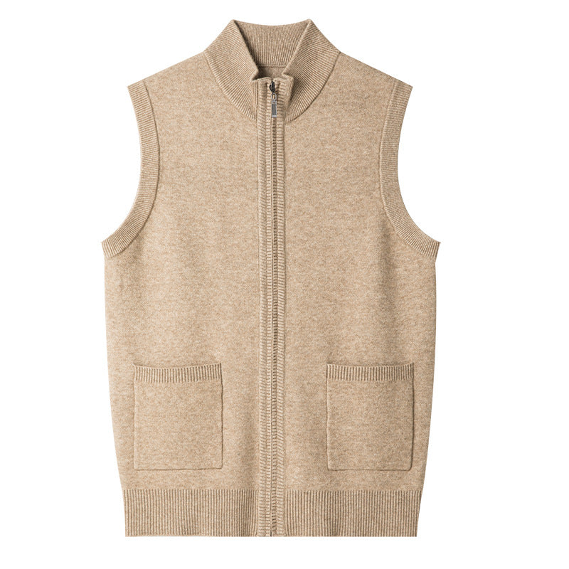 Mens Knitted Wool Thermal Vest