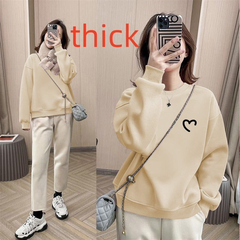 Осенне-зимний утолщенный безрукавный топ свободного кроя с длинными рукавами в европейском стиле