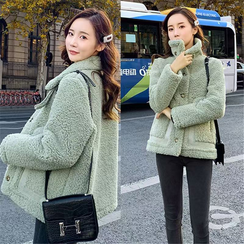 Womens All-in-One Shearling And Fur Versatile Jacket