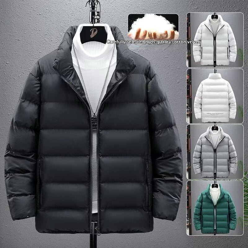 Casual Jacket Short Lightweight Design With A Stand-up Collar